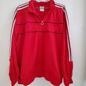 Adidas Red track Jacket